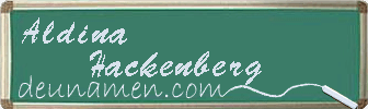 Aldina Hackenberg Visitenkarte